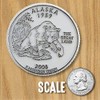 Arizona State Quarter Magnet by Classic Magnets, 2.5" Diameter, Collectible