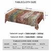 Beabes Tablecloth Grunge Wood, Retro Wooden Plank Brown Rectangular Table