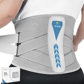ITHW Back Brace for Lower Back Pain, Back Support Brace for Women and Men with Adjustable Strap, Lower Back Brace for Sciatica, Herniated Disc, Scoliosis (XX-Large)