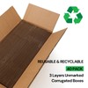 Rempry 40 Pack 9x4x3 Shipping Boxes Brown, Small Corrugated Cardboard