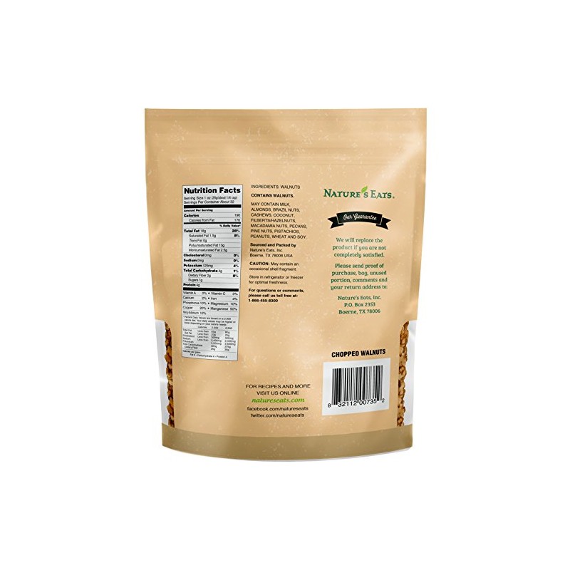 Nature's Eats Chopped Walnut, 32 Ounce