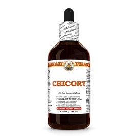 Chicory (Cichorium Intybus) Dry Root Tincture, Made in Hawaii, All Natural, Vegan, Pure Liquid Extract - 4 fl.oz