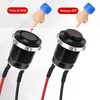 AUTOZOCO Wired Push Button Switch Momentary Push Button 30cm 2