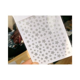 Glitter Star Nail Stickers Shiny Stars Self Adhensive Nail Decals Me016 Silver Nail Wraps Art Stickers Manicure Supplies for Women for Home Nails Full Long Lasting Easy Apply and Remove