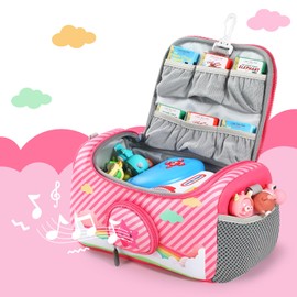 OUKNAK Carrying Case Compatible with Little Tikes for Story Dream Machine Books Starter Set, Storage Carrier Bag for Little Tikes for Storytime Audio Play Real for Littles Character Collection (Gray)