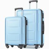 HbasdLH Expandable Carry On Luggage Set of 2 with 360