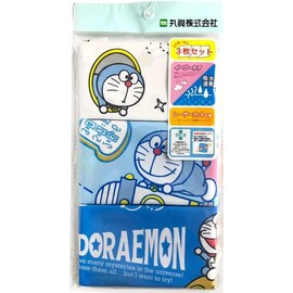Marushin 2825005200 Lunch Cloths, Set of 3, Doraemon/I’m Doraemon/Fushigi Zone, Absorbent, Quick Drying, Antibacterial, Odor-Resistant, Suitable for Boys/Girls, Supplies For Kindergarten, Nursery School, Elementary School, 16.9 x 16.9 inches (43 x 43 cm)