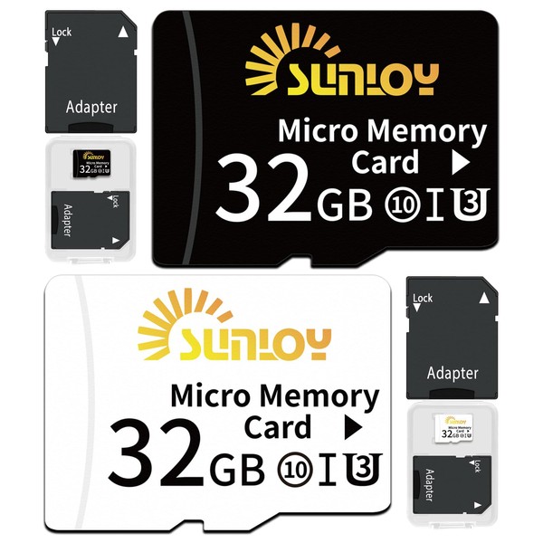 2 Pack 32GB Micro SD Card with SD Adapter, Up