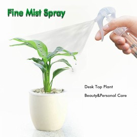 KwoKmarK Small Spray Bottles, Hair Spray Bottle 3.5oz/100ml Clear Plastic Fine Mist Travel Size Mini Empty Bottle Set Refillable Reusable Liquid Container for Essential Oils Water Squirt (4 Pack)