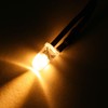 uxcell 10Pcs 5mm Pre Wired LED, Orange DC3-5V Clear Lens,