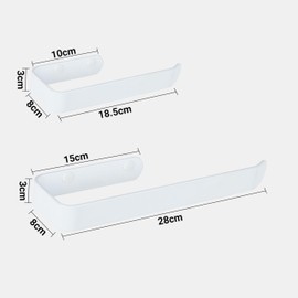 Toilet Roll Holder and Towel Holder Set - Hand Towel Holder, Toilet Roll Holder Wall Mounted. 2 pcs Bathroom Accessories Set for Kitchen, Bathroom, Laundry and Toilet.