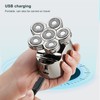 6 in 1 IPX6 Waterproof Electric Head Hair Shaver Automatic