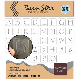 Papyrus Letter Stencil Kit - Paint Your Own Wood Signs - Choose Your Size - Full Alphabet & Number Set (4 INCH)