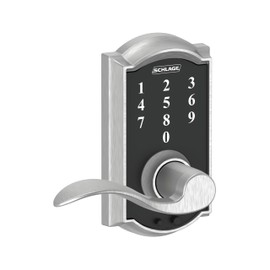 SCHLAGE Touch Camelot Lock with Accent Lever (Satin Chrome) FE695 CAM 626 ACC