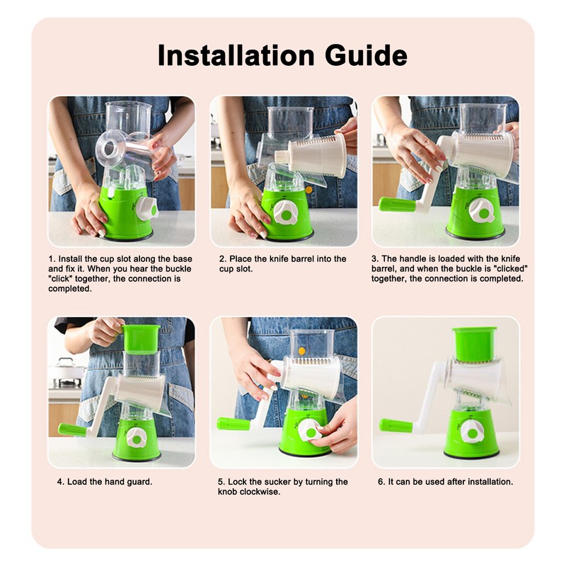Vegetable Cutter Vegetable Chopper Food Potato Garlic Dicer Manual for