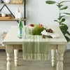 DII Farmhouse Braided Stripe Table Runner Collection, 15x108 (15x113, Fringe