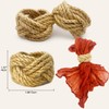WINGFISH Napkin Rings Set of 50 Farmhouse Woven Napkin Rings
