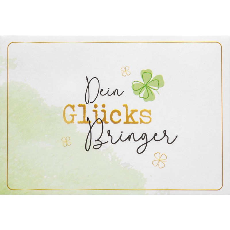 GRUSS & CO Key Ring Clover Leaf Your Lucky Charm