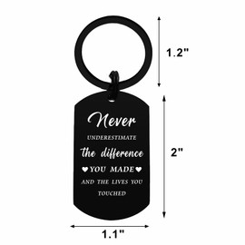 Viayen Coworker Gift for Women Men - Employee Appreciation Keychain - May You Be Proud of the Work You Do Going Away Leaving, Coworker, 2*1.1Inch