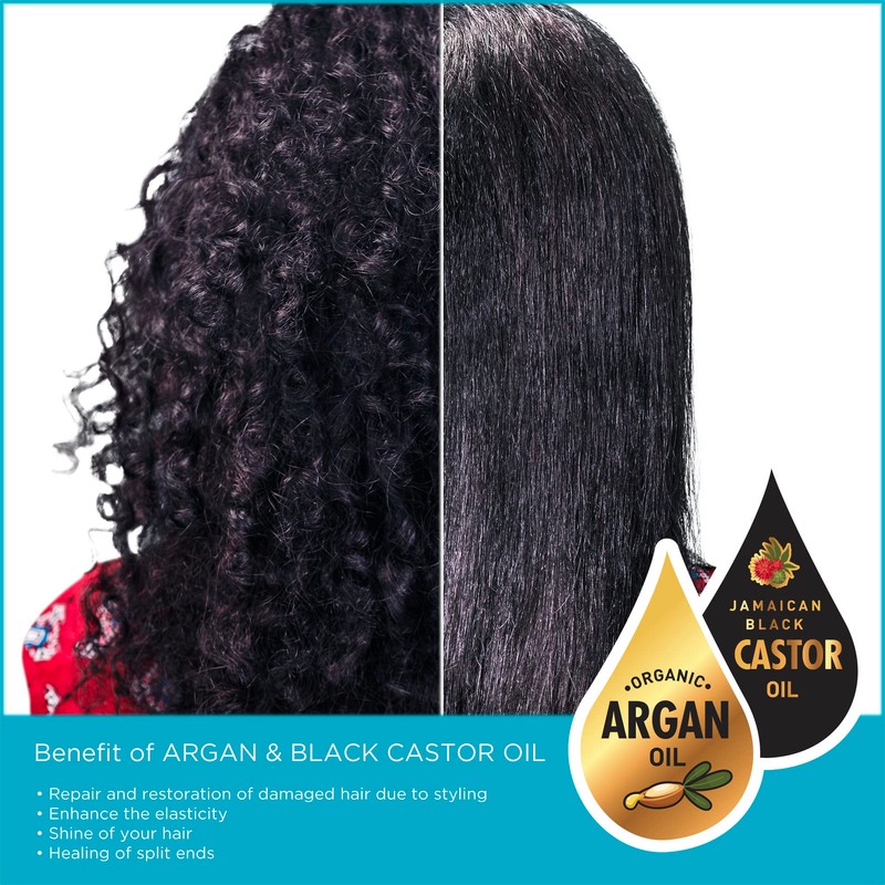 Donna Argan Spandex Wrap Black Headwrap 1pc Soft Spandex Hair