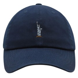 JPAK Statue of Liberty Premium Dad Hat Embroidered Cotton Baseball Cap New York Navy