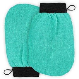 Yiclick Korean Exfoliating Gloves, Exfoliating Glove for Bath, Exfoliating Glove, Body Scrub, Dead Skin Remover for Men and Women, Exfoliating Glove, Exfoliating, Body Scrub (Green)