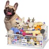 Foellstoe Dog Toy Bin Toy Basket Metal Storage Box with
