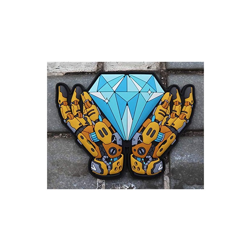 Diamond Hands HODL Crypto PVC Patch
