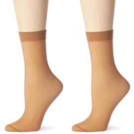 Nur Die Söckchen 30 DEN semi-blickdichte transparente Nylon Socken mit Komfortbund unsichtbar matte Optik Damen