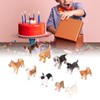10PCS Mini Dog Figurines Toy Set Hand Painted Plastic Simulation