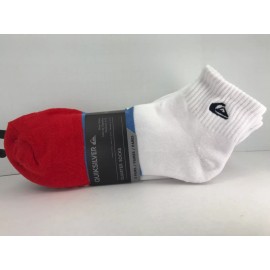 Quiksilver Men's QuikSilver Socks, White 6% Cotton Quarter Crew, 5 Pair, $36 MSRP