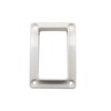 2-Pack 2" x 3.5" Slotted Handrail Bracket Kit, White Vinyl