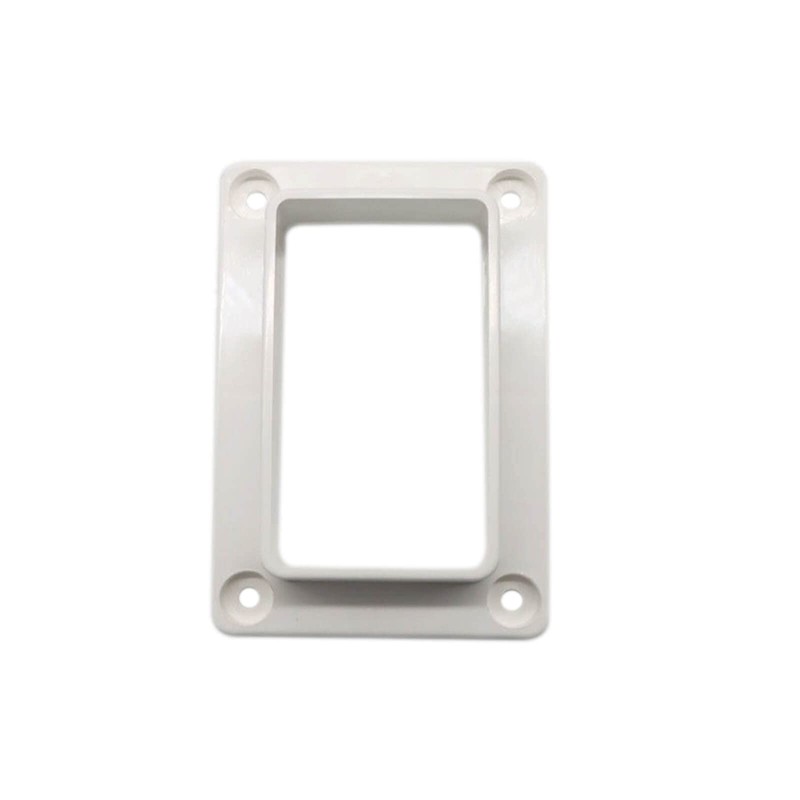 2-Pack 2" x 3.5" Slotted Handrail Bracket Kit, White Vinyl
