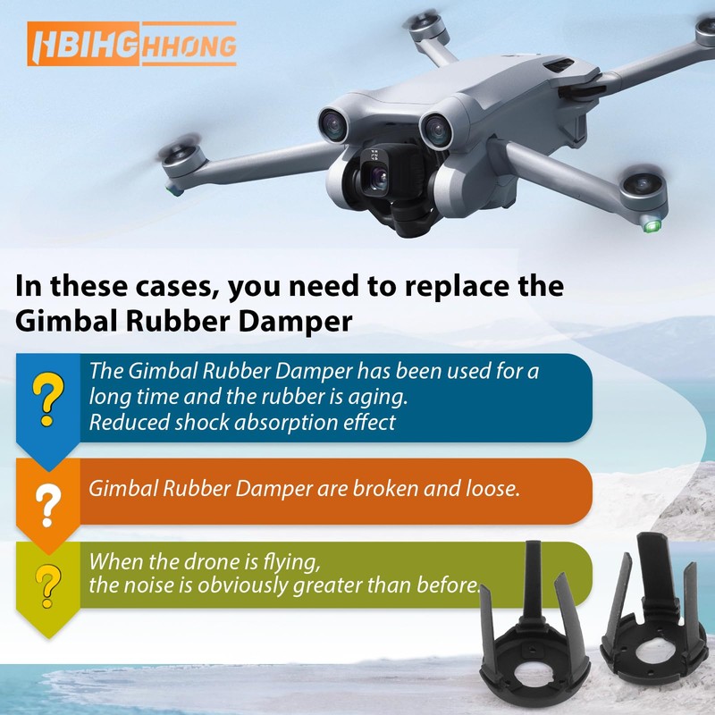 for DJI Mini 3 Pro Gimbal Shock Absorption Rubber Replacement