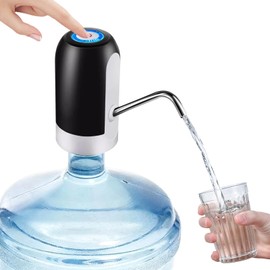 Water Dispenser for 5 Gallon Bottle, USB Charging Water Bottle Pump, Portable Drinking Water Jug Pump for Home, Kitchen, Office, Camping, Travel
