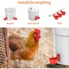 12-Pack Automatic Chicken Waterer Cups - Gravity Fed Poultry Watering