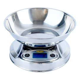 Noval Báscula Noval Digital Para Cocina 5kg Y Charola Acero 21cm