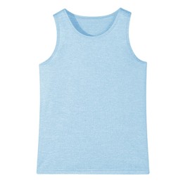 Hercugifts Girls/Kids/Teen Quick Dry Tank Tops Undershirts Moisture Wicking Active Athletic Sleeveless Shirts （Age 5-16Y） Light Blue