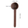 2Pcs Walnut Coffee Bean Measuring Spoon Food Grade Salt Spoon