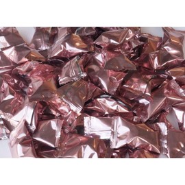 One Pack of 50 Pieces Metallic Rose Gold Party Buttermints 7 Ounce