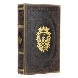 Moritz Vintage Book Cover - Secret Hiding Place in Antique Style with Crest - Decorative Book Box for Jewellery and Documents - Hidden Storage Box 21.2 x 13 x 5 cm - Nostalgic Look for Home and Office