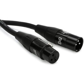 Hosa Cable de micrófono HMIC-003 REAN XLR3F a XLR3M Pro, 3 pies