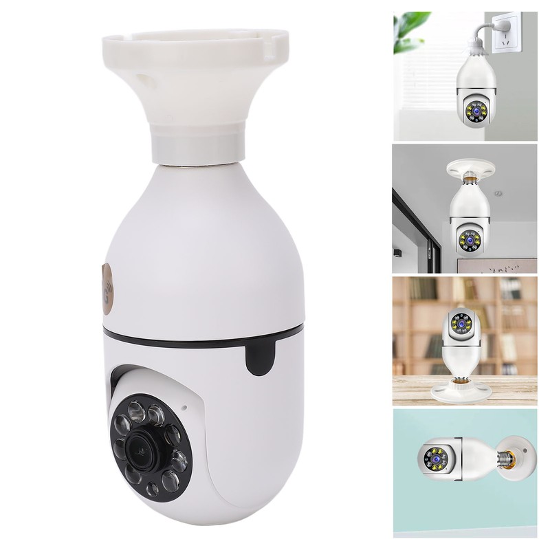 Lamp Holder Camera Wireless 360 Degree 2.4GHz and 5G WiFi