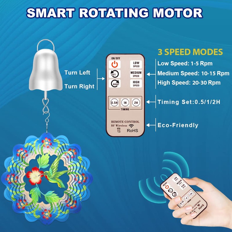 Wind Spinner Motor, 1-30 RPM Disco Ball Motor Battery Operated