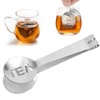 Tea Bag Squeezer Set: 2 Pcs Stainless Steel Tea Spoon