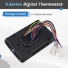9330A3341 9-Series Digital Thermostat Compatible with Coleman 12V, Black, Suitable