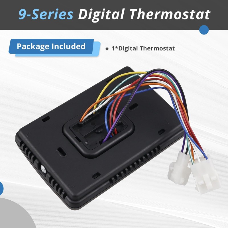 9330A3341 9-Series Digital Thermostat Compatible with Coleman 12V, Black, Suitable