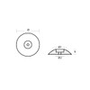 Tecnoseal 00102 90mm Zinc Disc Rudder Anode