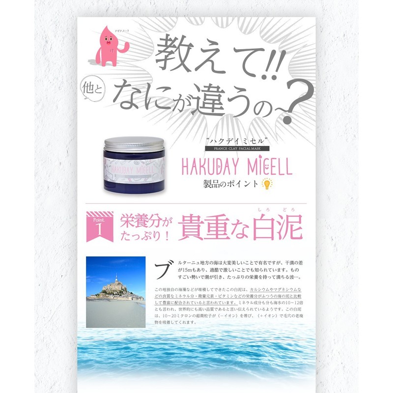 Hakuday Micell French Clay Facial Mask