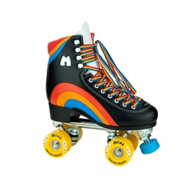 Moxi Rainbow Rider Roller Skate - Fun and Fashionable Womens Roller Skates | Asphalt Black | Size 4